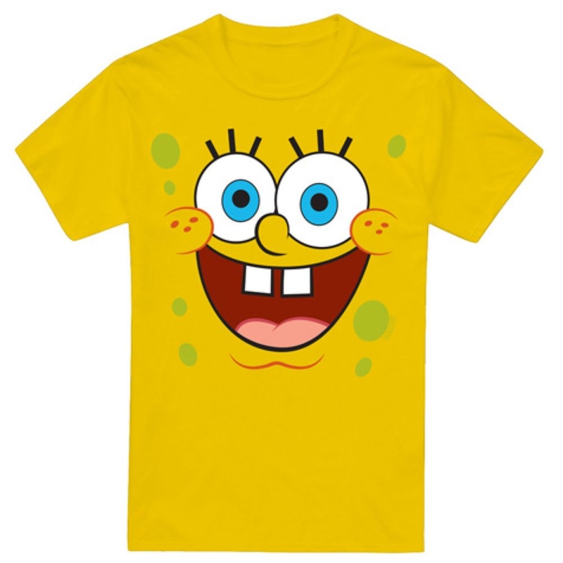 T-shirt maniche corte Uomo Spongebob / Spongebob Squarepants Spongebob Goofy Smile Yellow