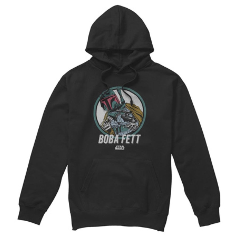 Felpa con cappuccio Uomo Star Wars/Retro Boba