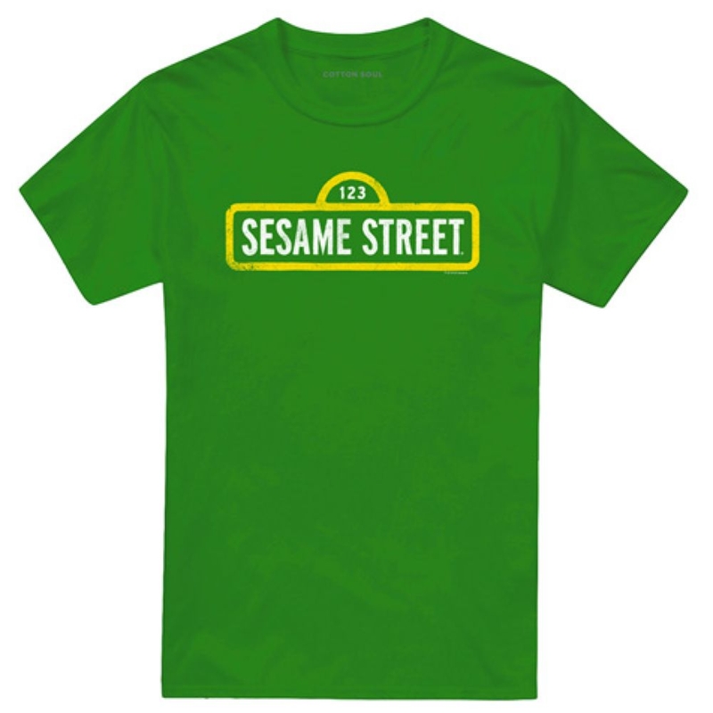 T-shirt maniche corte Uomo Sesame Street/Rough Logo