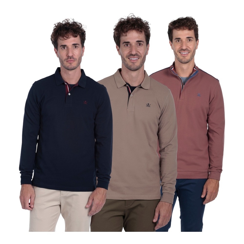 Polo Basics x2 + Maglione Iron Uomo Basics x2 + Iron