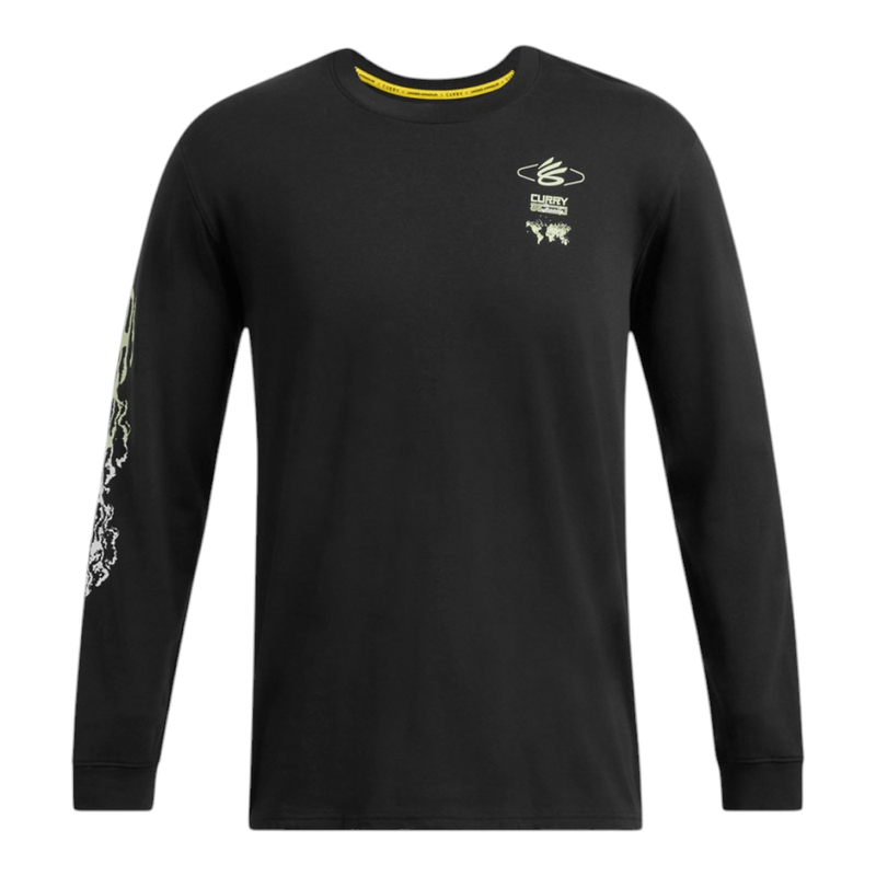 T-shirt maniche lunghe Uomo Curry HW Verbiage