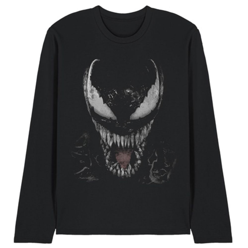 T-shirt maniche lunghe Marvel Venom Brock Large Face