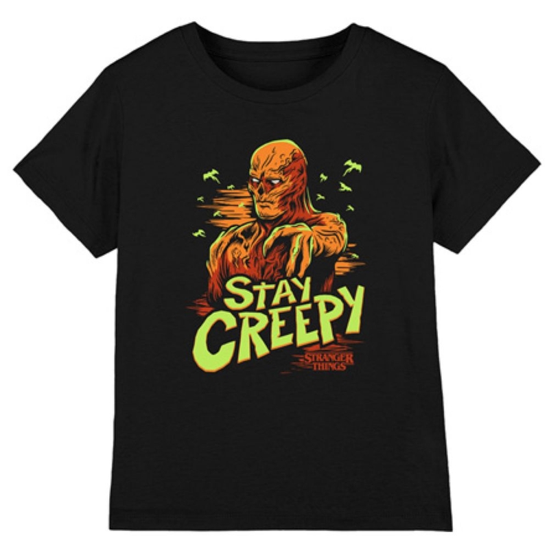 T-shirt maniche corte Bambino Stranger Things Vecna Stay Creepy