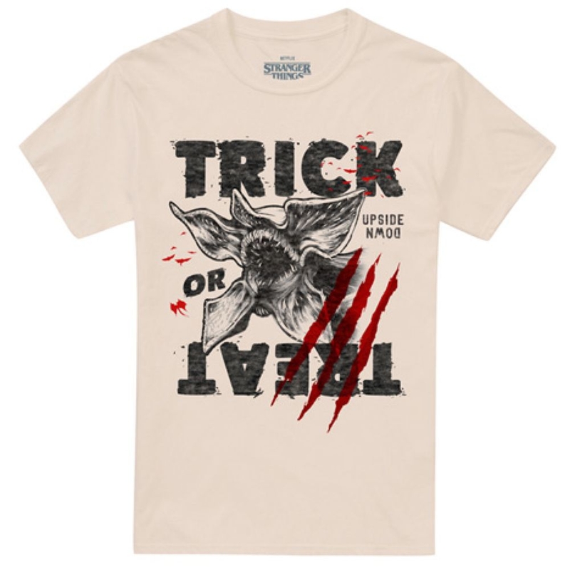 T-shirt maniche corte Stranger Things Demogorgon Trick Or Treat Sketch