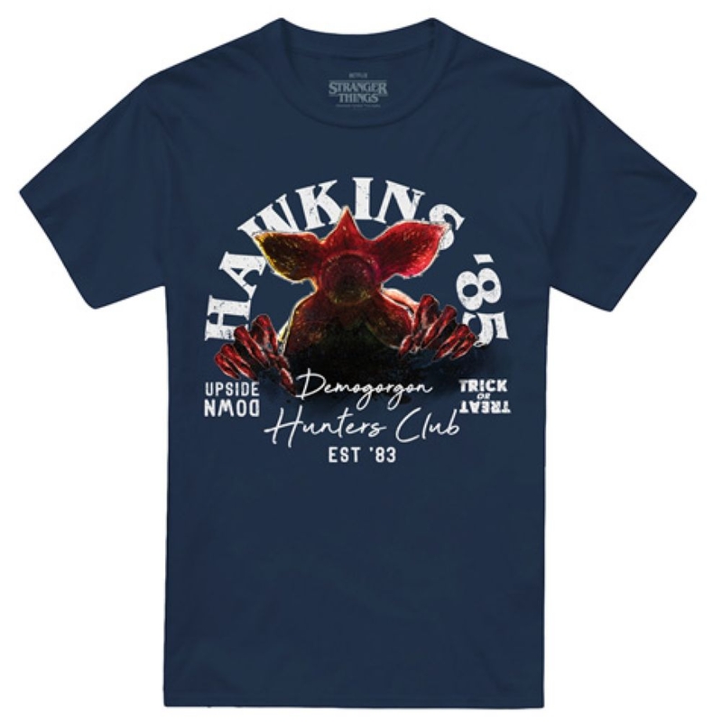 T-shirt maniche corte Stranger Things Hawkins '85 Demogorgon Hunters