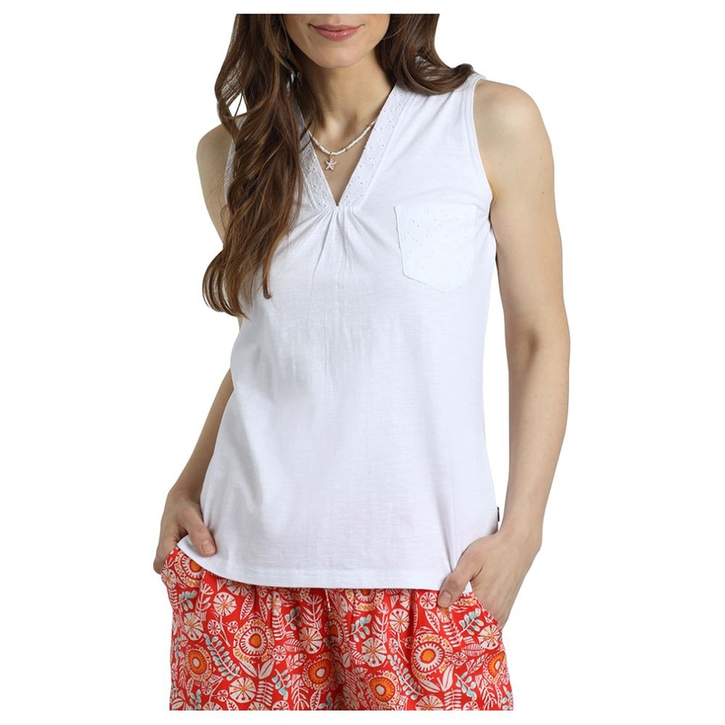 Giacca senza maniche Donna Ainey Broidery Pocket