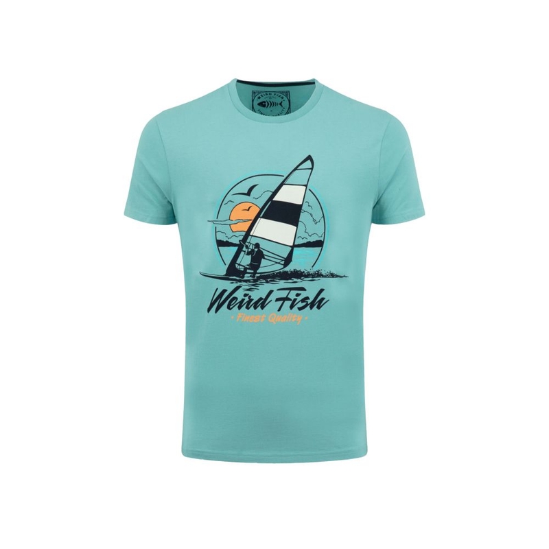 T-shirt maniche corte Uomo Cross Shore Front Print Graphic