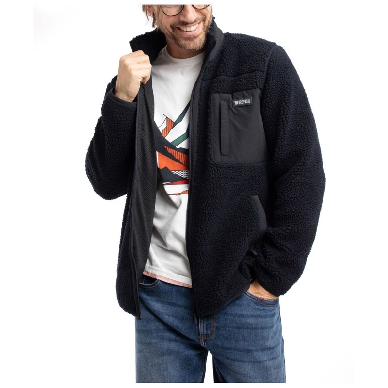 Giacca in pile Uomo Fletcher Full Zip Borg