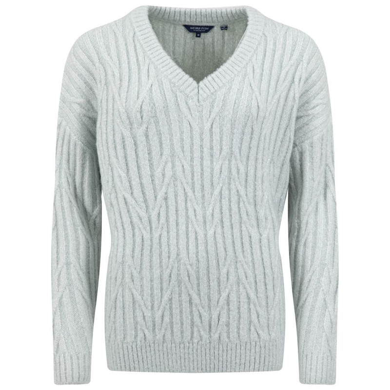 Maglione Donna Ambius Cable Knit Sparkle