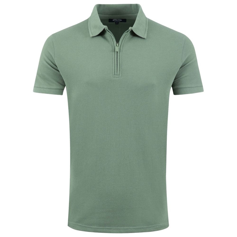 Polo maniche corte Uomo Murray 1/4 Zip Textured Jersey