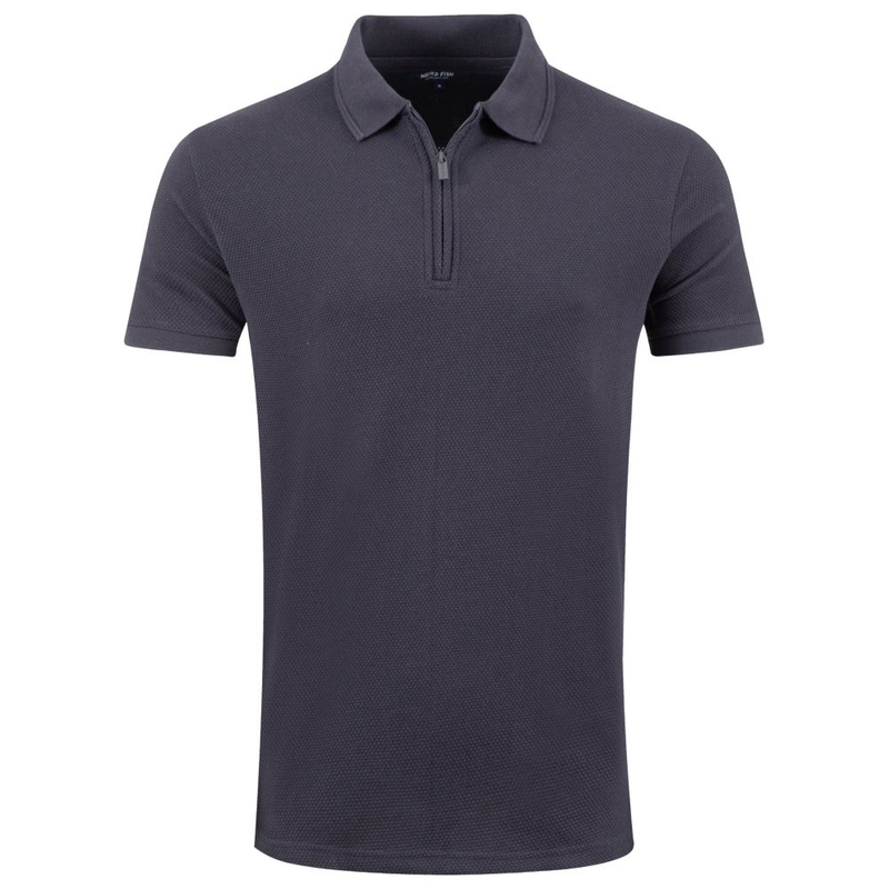 Polo maniche corte Uomo Murray 1/4 Zip Textured Jersey