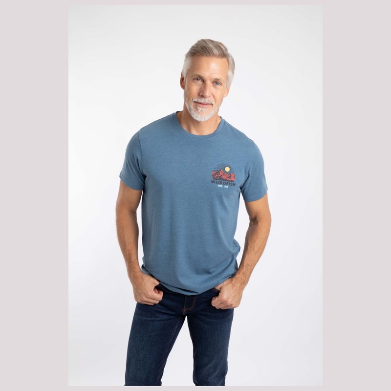 T-shirt maniche corte Uomo Hiker Back Print Graphic