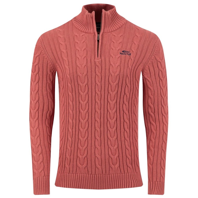 Maglione Uomo Heath 1/4 Zip Cable Knit
