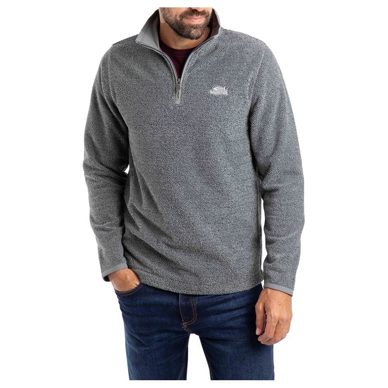 Felpa pile Uomo Errill 1/4 Zip Textured