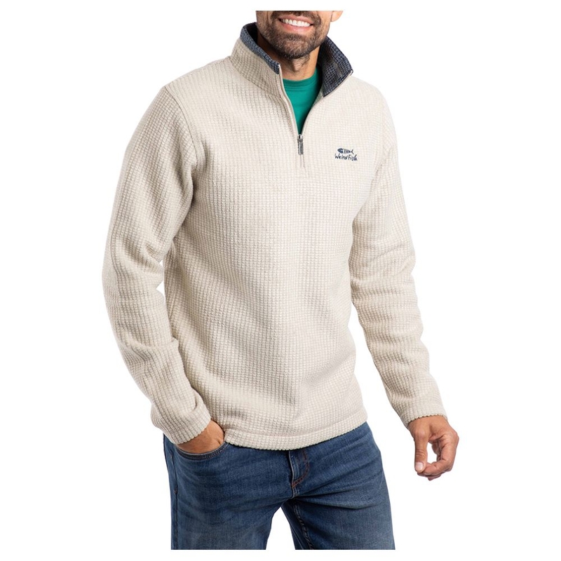 Felpa pile Uomo Newark 1/4 Zip Grid