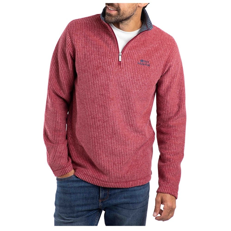 Felpa pile Uomo Newark 1/4 Zip Grid