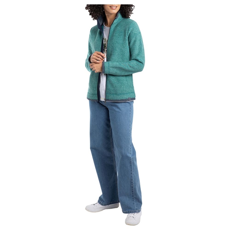 Felpa pile Donna Ariana Full Zip Grid