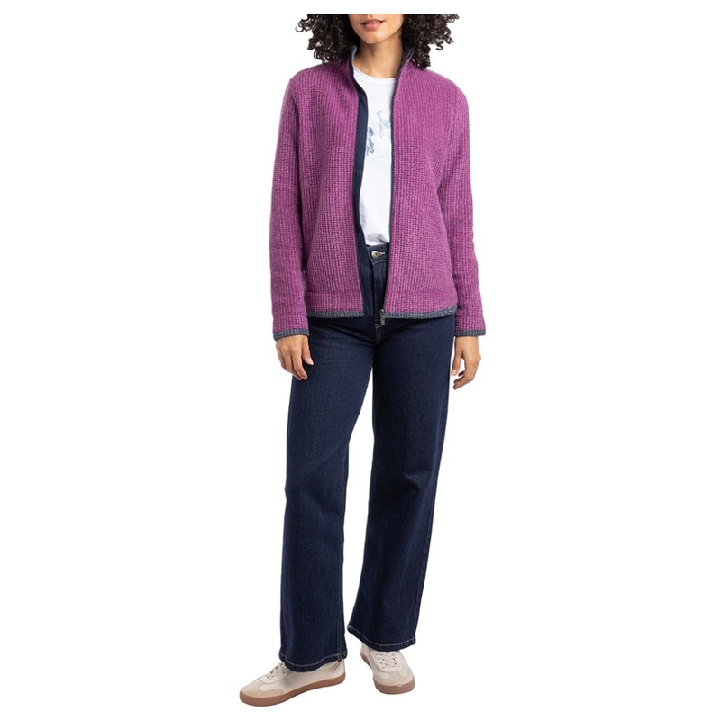 Felpa pile Donna Ariana Full Zip Grid