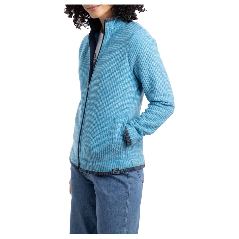 Felpa pile Donna Ariana Full Zip Grid