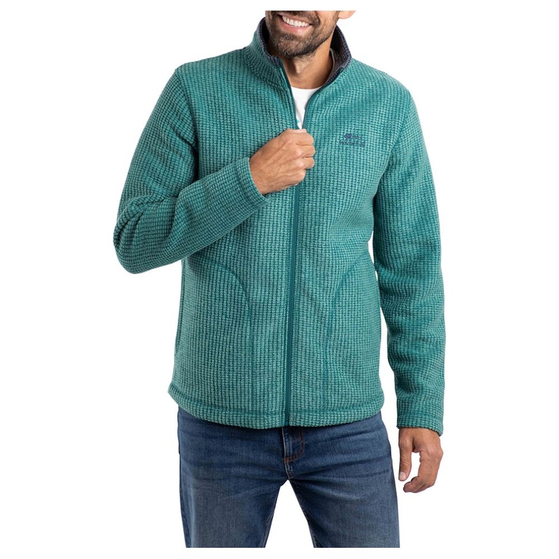 Felpa pile Uomo Shires Full Zip Grid