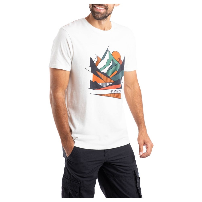 T-shirt maniche corte Uomo Aspect Mountains Front Print Graphic