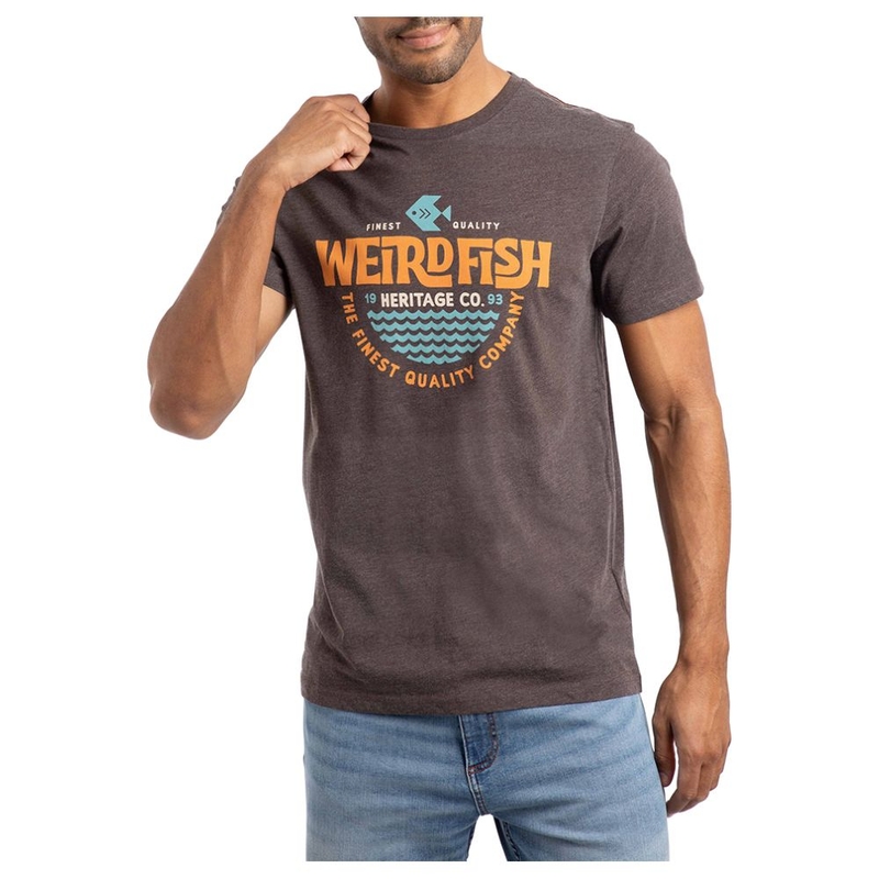 T-shirt maniche corte Uomo Heritage Surf Front Print Graphic