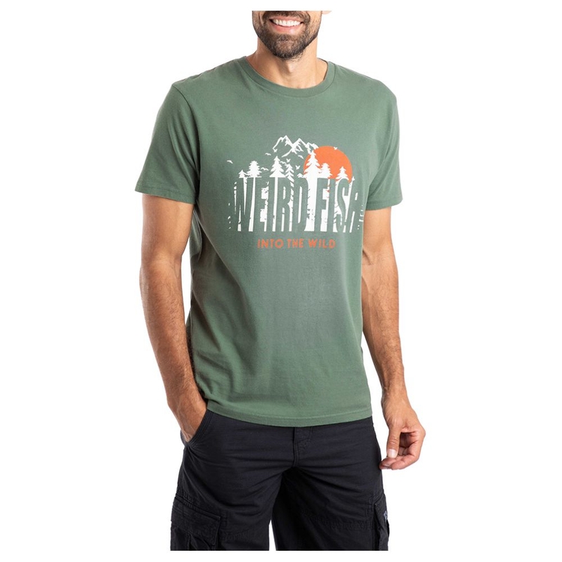 T-shirt maniche corte Uomo Into The Wild Front Print Graphic