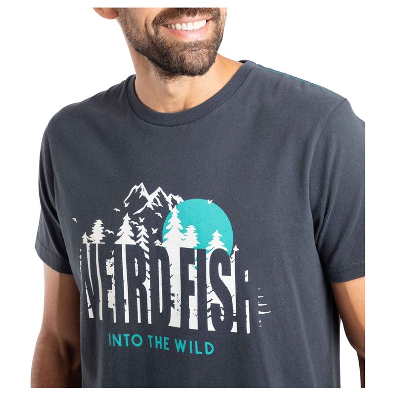 T-shirt maniche corte Uomo Into The Wild Front Print Graphic