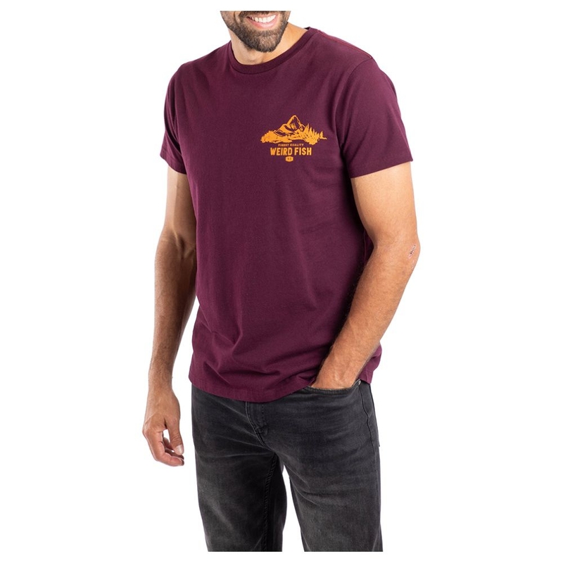 T-shirt maniche corte Uomo Mountain Valley Back Print Graphic
