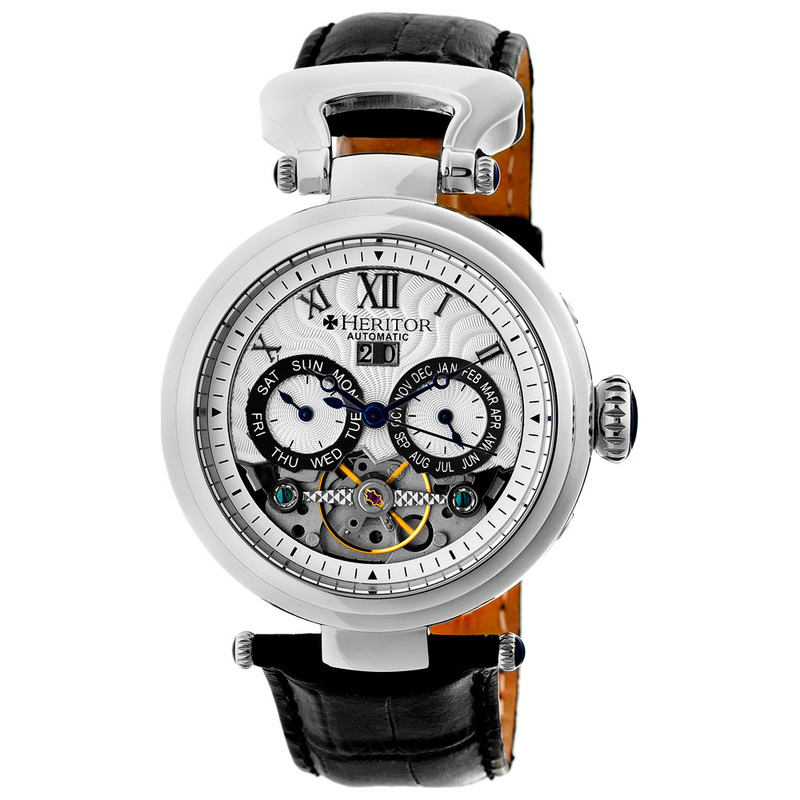 Orologio Uomo Ganzi Semi-Skeleton Leather Band