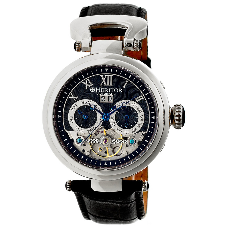 Orologio Uomo Ganzi Semi-Skeleton Leather Band