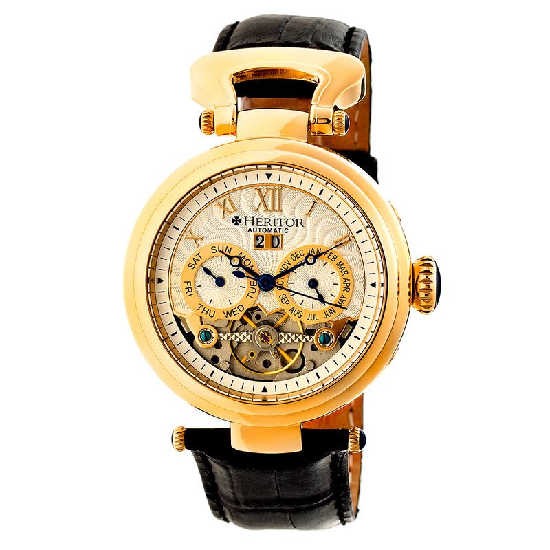 Orologio Uomo Ganzi Semi-Skeleton Leather Band