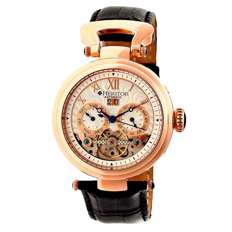 Orologio Uomo Ganzi Semi-Skeleton Leather Band