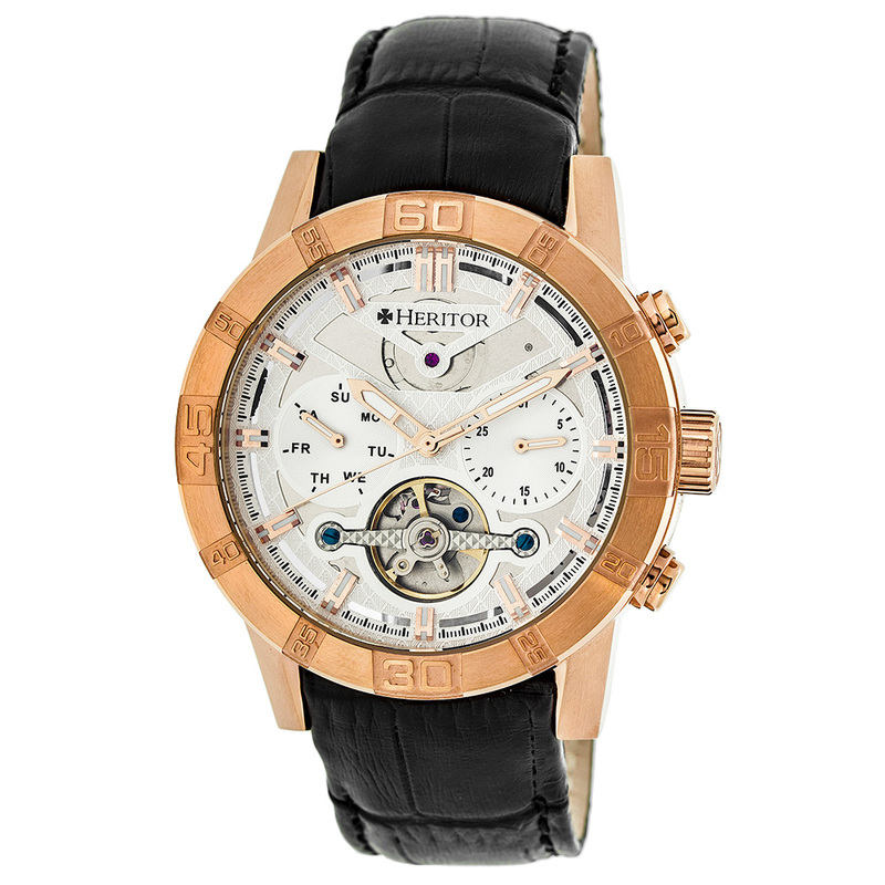 Orologio Uomo Hannibal Semi-Skeleton Leather Band