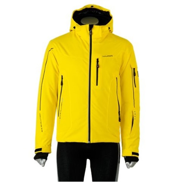 Hyra Mens Chatel Ski Jacket (Blazing Yellow/Black) | Sportpursuit.com