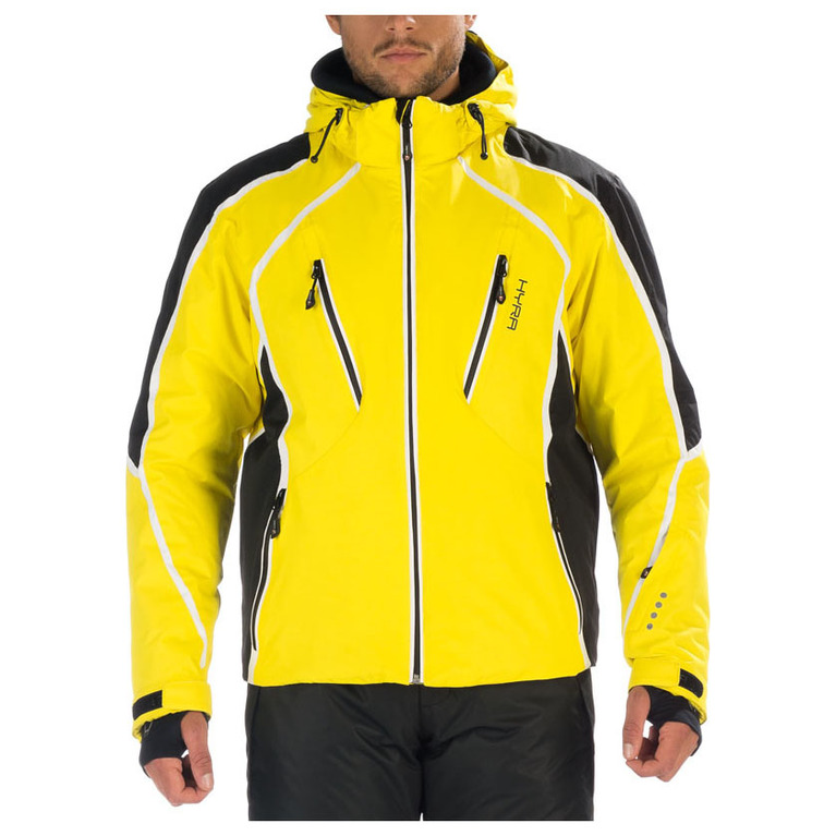 Hyra Mens Les 2 Alpes Ski Jacket (Blazing Yellow/Black) | Sportpursuit