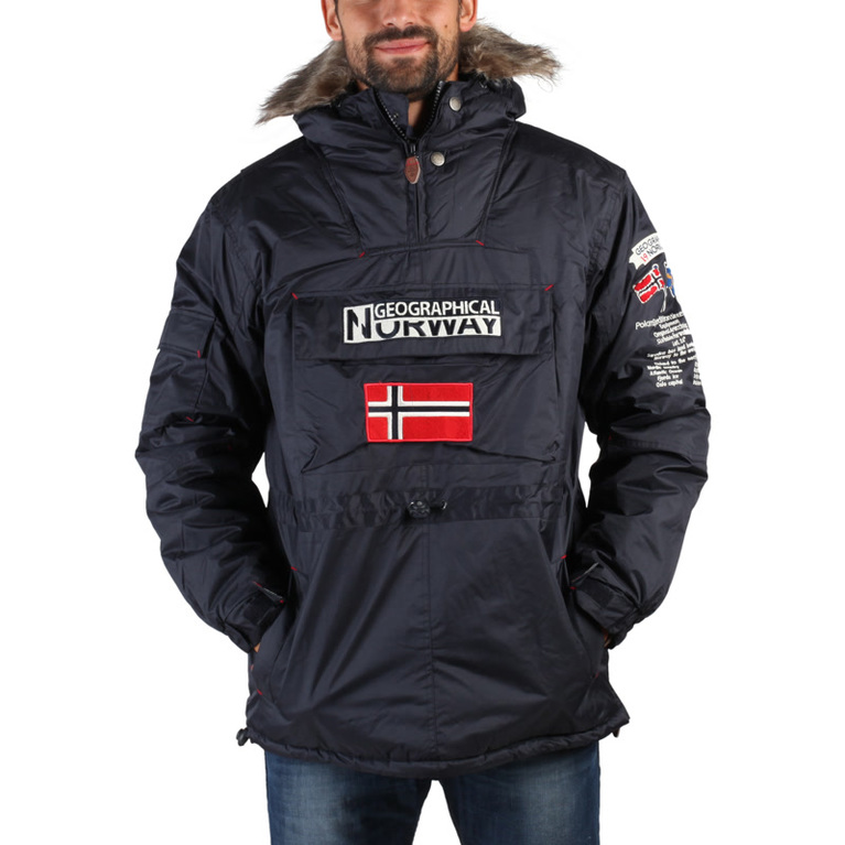 Geographical Norway Mens Building Jacket (Navy) | Sportpursuit.com ...
