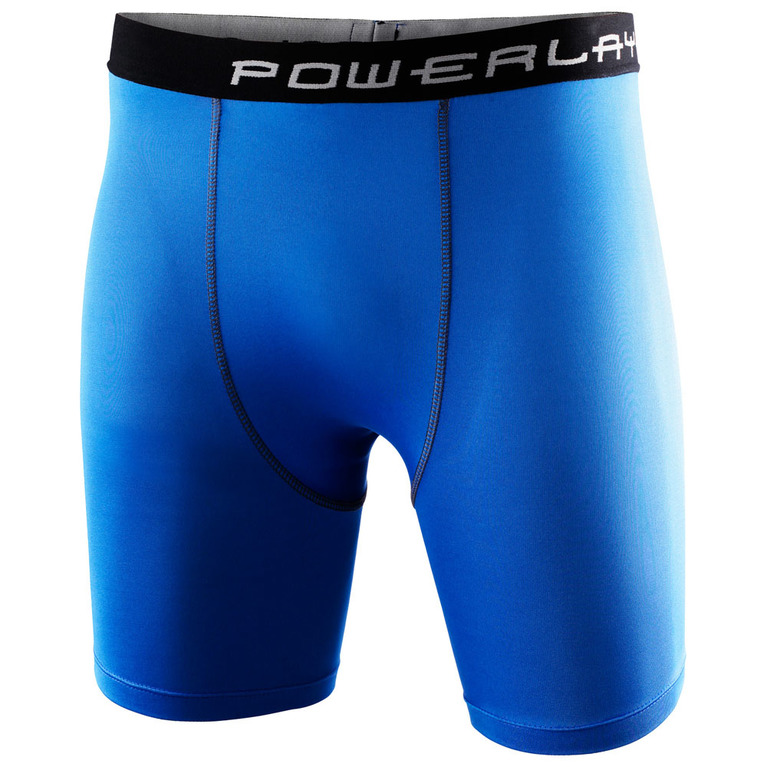 Powerlayer Mens Compression Shorts (Royal Blue) | Sportpursuit.com