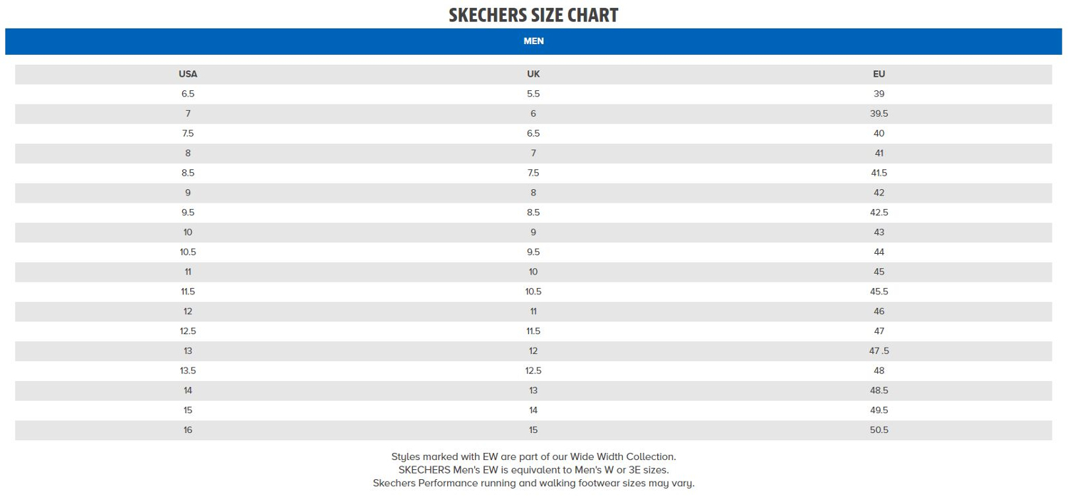 skechers wide sizes