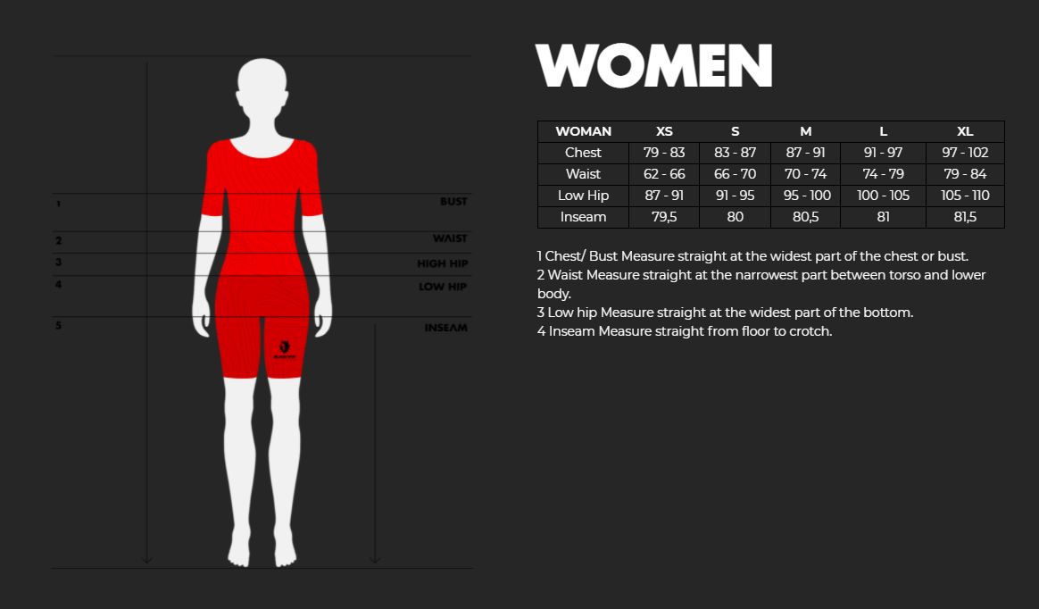 Black Yak Size Guide