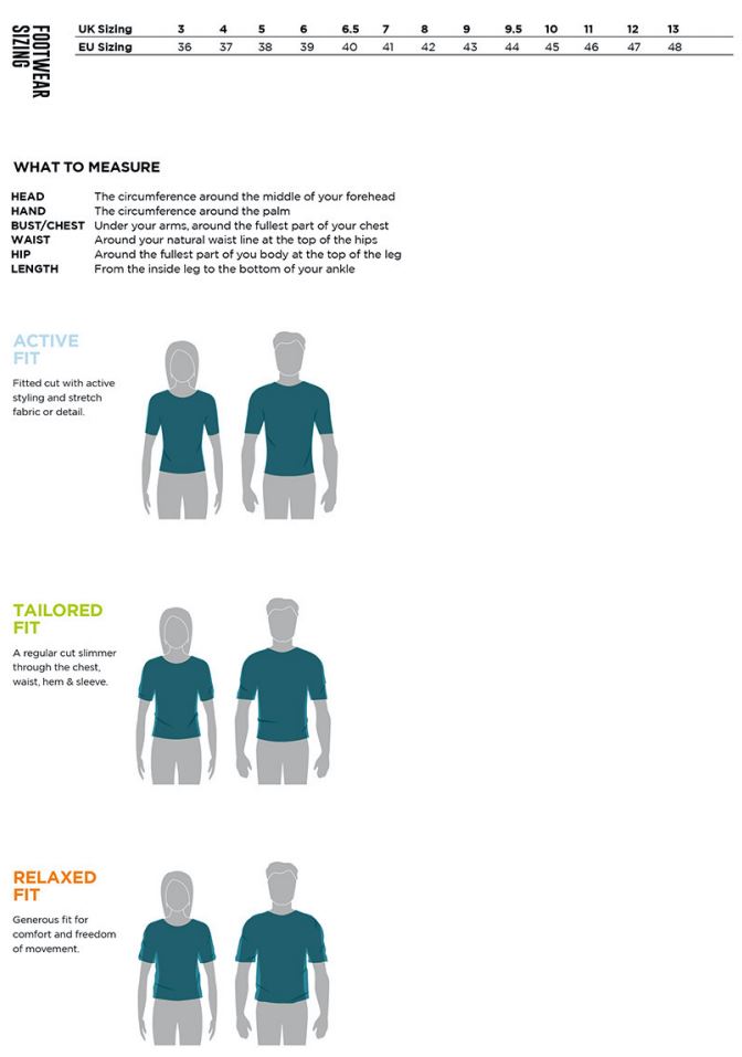 Craghoppers Size Guide