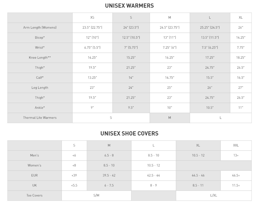 Lululemon Size Chart Sports Bra