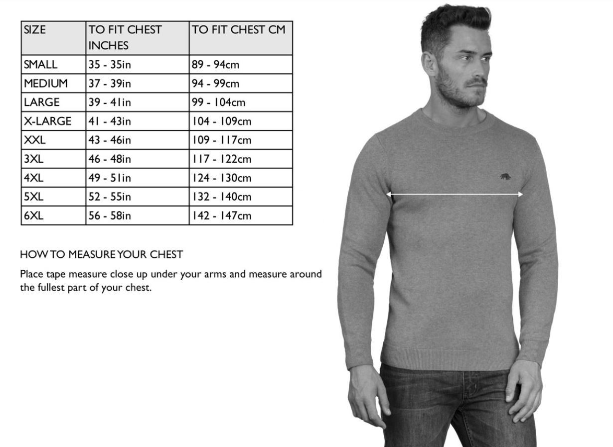 Raging Bull Size Guide