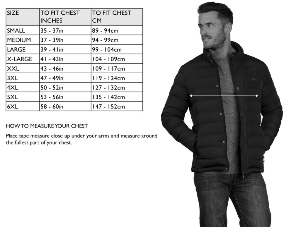 Raging Bull Size Guide