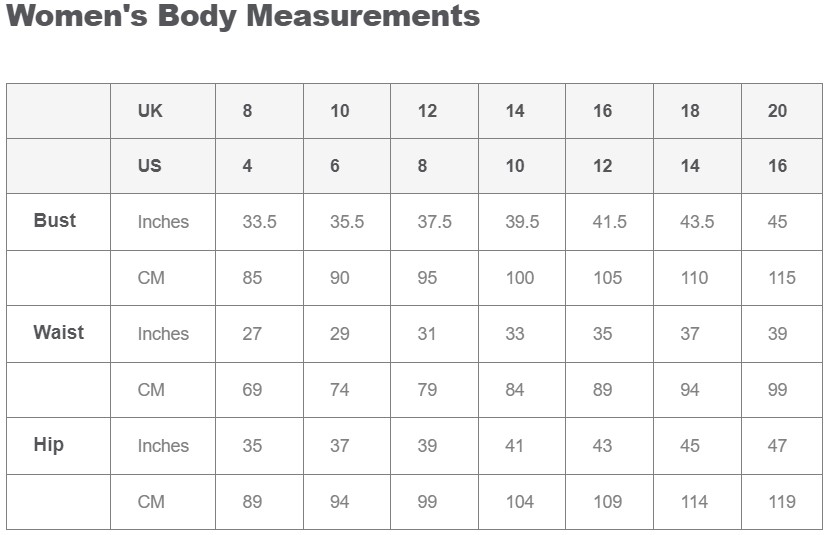 Rohan Size Guide