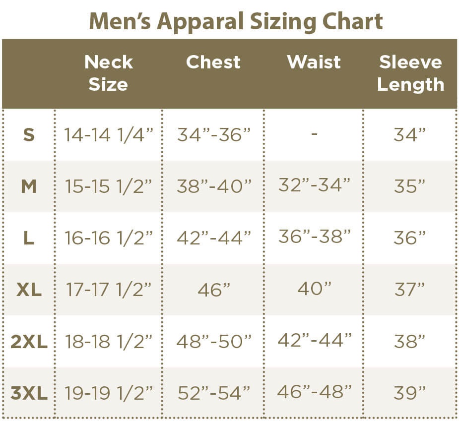 Tilley Size Guide