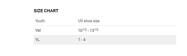 Under Armor Sock Size Chart