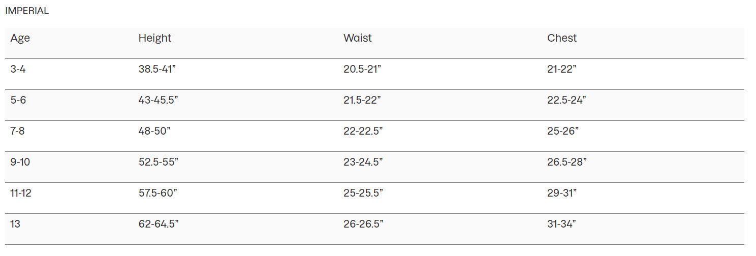 Berghaus Size Guide