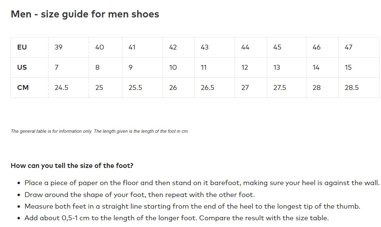 Coqui Size Guide