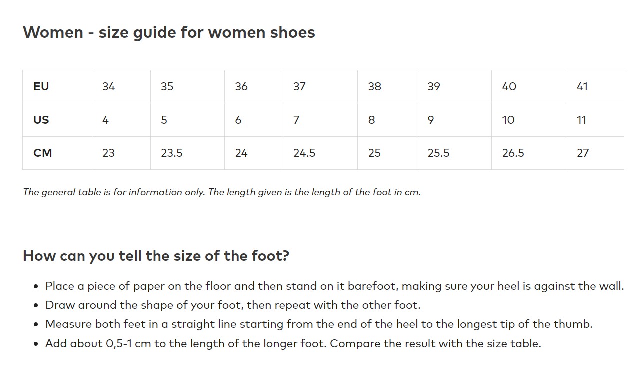 Coqui Size Guide